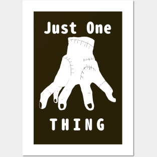 Just One Hand. the name is THING Addams Posters and Art